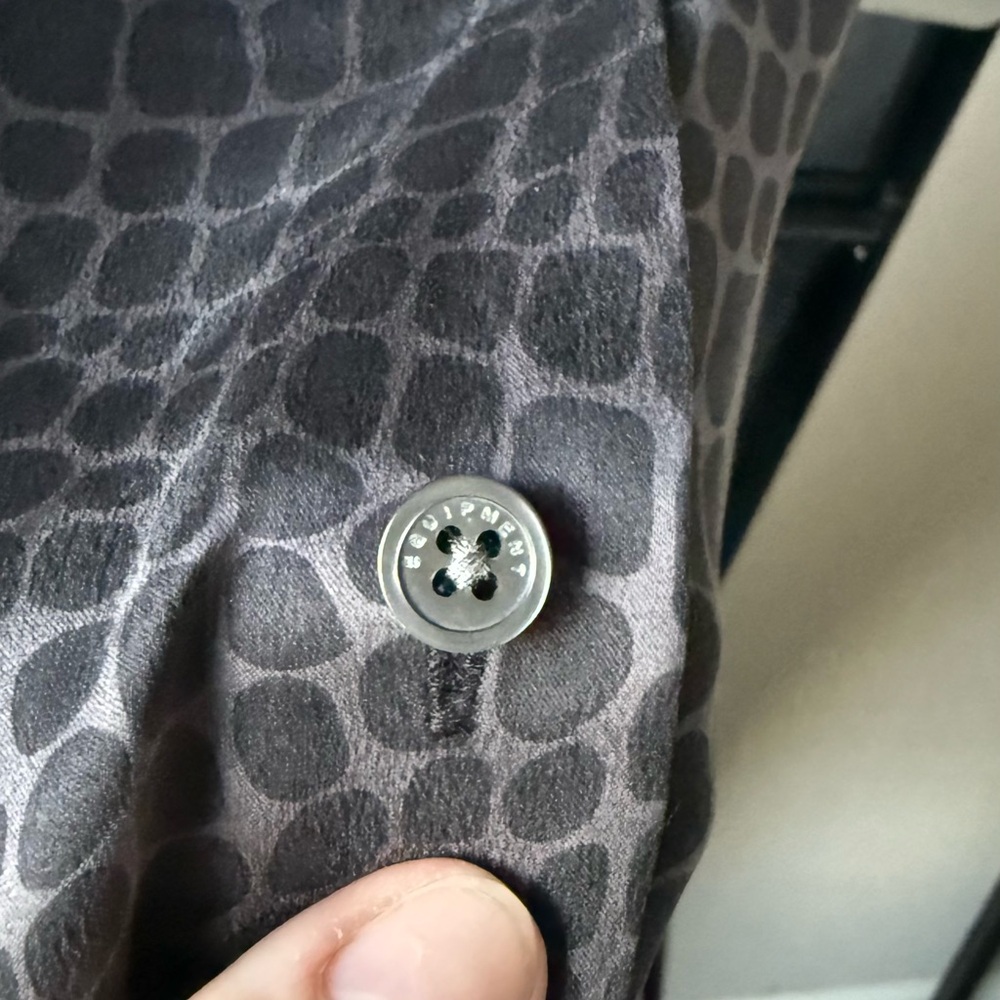 Equipment Gray Patterned Dress - image 6